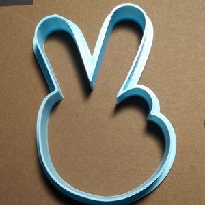 Hand Peace sign cookie cutter NEW